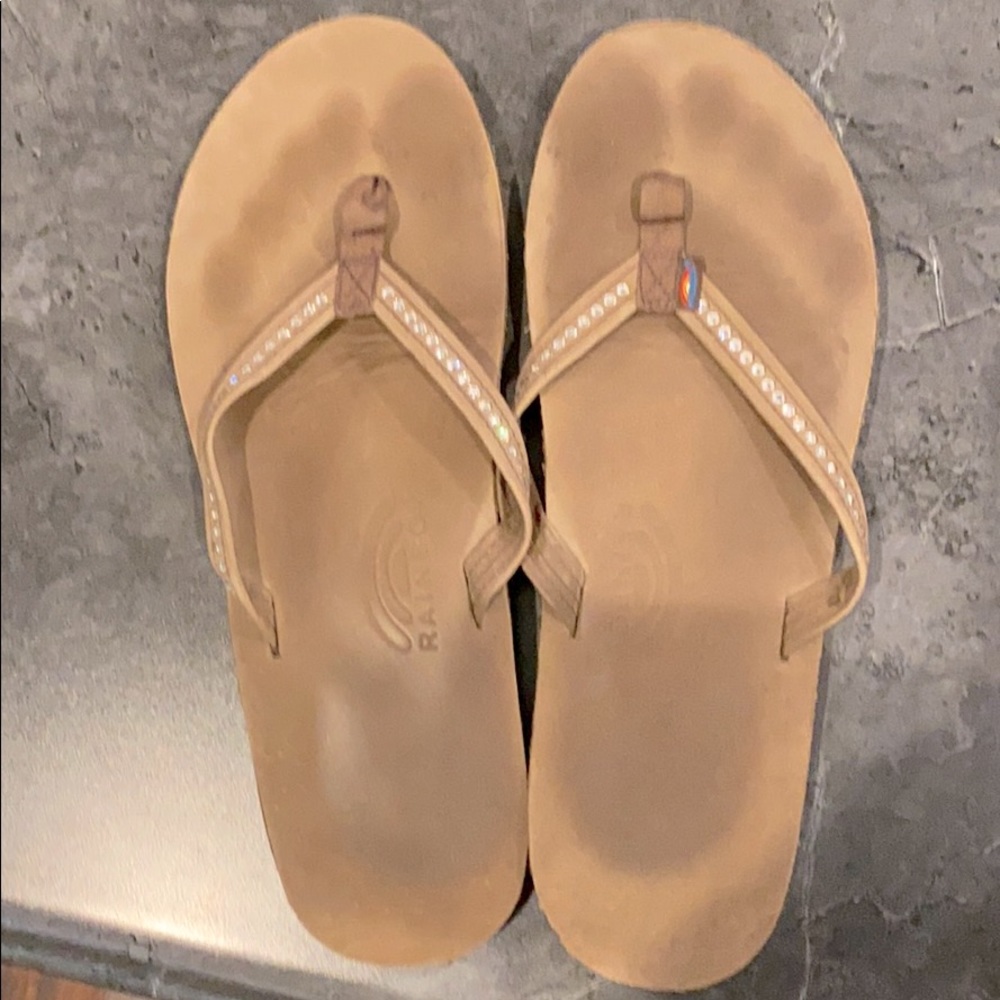 Rainbow Flip Flop Sandals Size 10 women’s